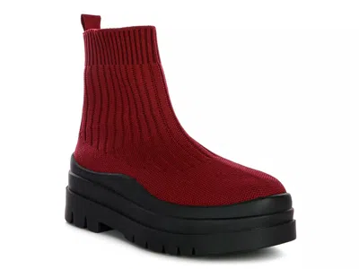 London Rag Quavo Platform Bootie In Red