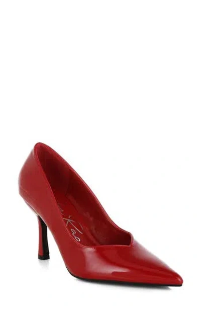London Rag Rarity Pointed Toe Pump In Red