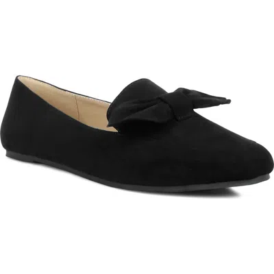 London Rag Remee Bow Loafer In Black