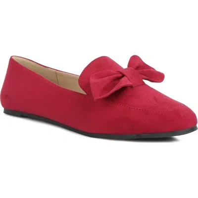 London Rag Remee Bow Loafer In Red