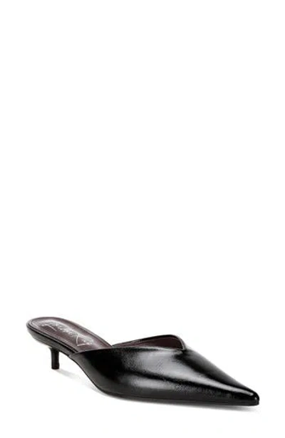 London Rag Revasta Faux Leather Pointed Toe Flat In Black
