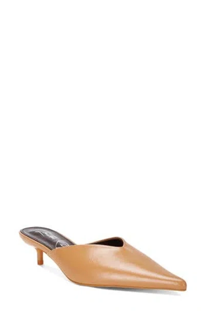 London Rag Revasta Faux Leather Pointed Toe Flat In Nude