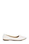 London Rag Amirah Slingback Ballet Flats In White