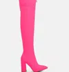 London Rag Ronettes Over-the-knee Boot In Pink