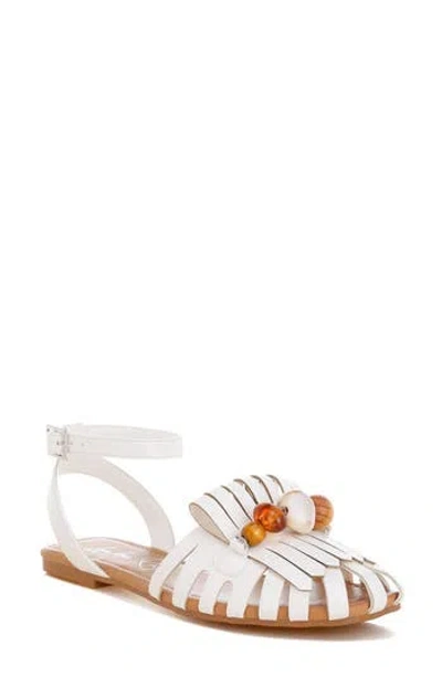 London Rag Saguara Ankle Strap Sandal In White