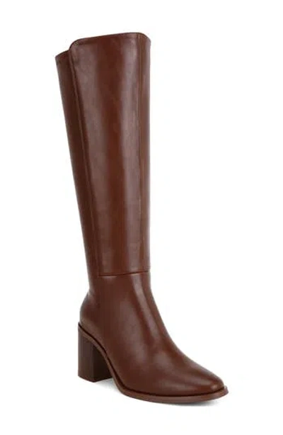 London Rag Sajama Leather Knee High Boot In Brown