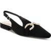 London Rag Salova Embellished Slingback Pump In Black