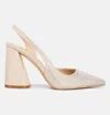 London Rag Saranna Rhinestone Embellished Suede Heel Sandals In Beige