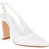 London Rag Sarka Block Heel Slingback Pump In White