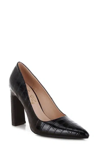 London Rag Scheba Croc Embossed Pump In Black