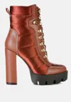 London Rag Scotch Ankle Boots In Brown
