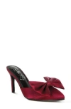 London Rag Sidonie Bow Mule Pump In Burgundy