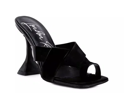 London Rag Snatched Sandal In Black