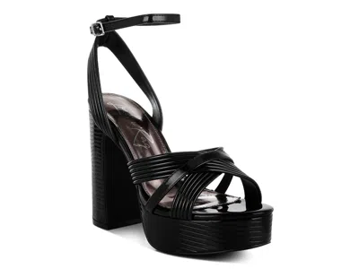 London Rag Socialite Platform Sandal In Black