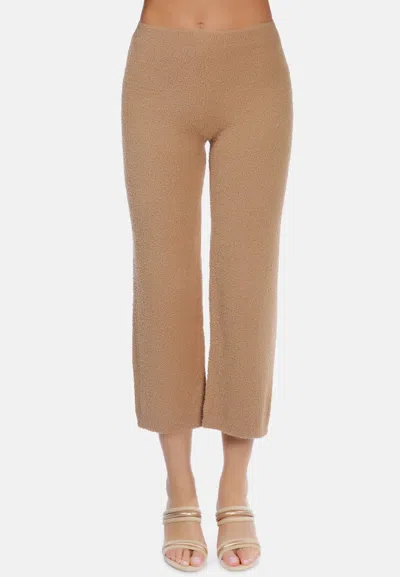 London Rag Solid Casual Wide Leg Trousers In Brown