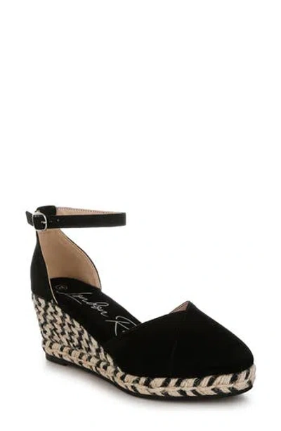 London Rag Sorcruz Espadrille Platform Wedge Pump In Black