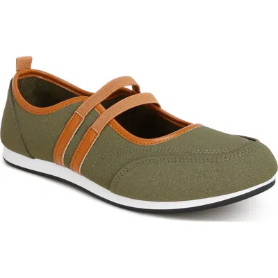 London Rag Sorin Mary Jane Sneaker In Green
