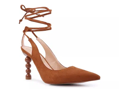 London Rag Spiced Night Pump In Brown