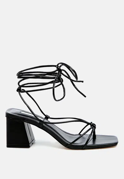 London Rag Spruce Dessert Sandal In Black