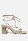 London Rag Spruce Dessert Sandal In Gold