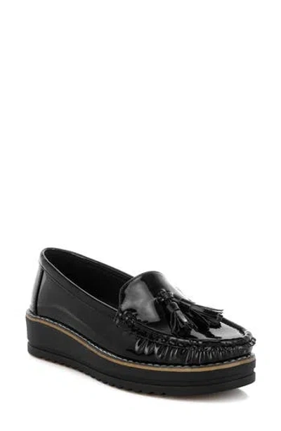 London Rag Strelka Tassel Platform Loafer In Black
