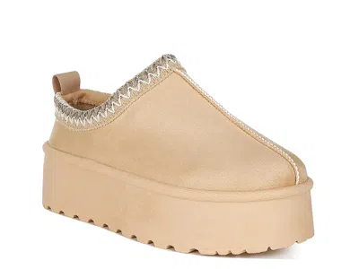 London Rag Struter Platform Slipper In Neutral