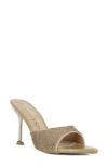 London Rag Sundai Diamante Ballroom Slide Sandal In Brown