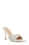 London Rag Sundai Diamante Ballroom Stiletto Sandals In White