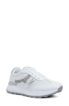 London Rag Tapers Glitter Sneaker In White Silver