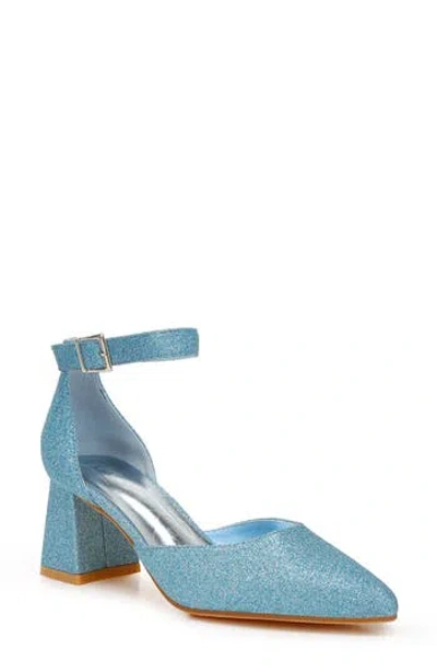 London Rag Taznia Ankle Strap Pump In Blue