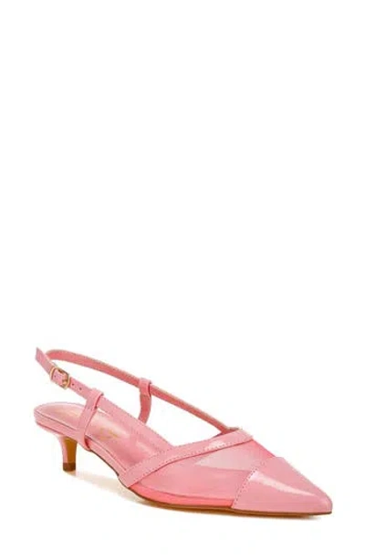 London Rag Temptress Kitten Heel Slingback Pump In Pink