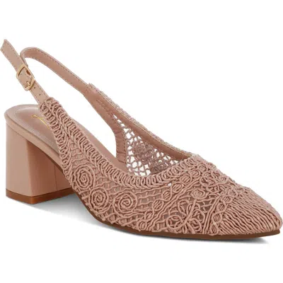 London Rag Tolina Slingback Pump In Brown