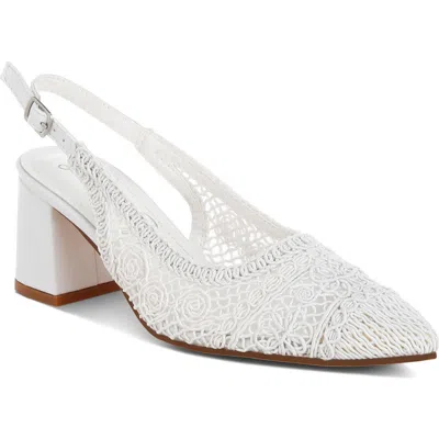 London Rag Tolina Slingback Pump In White