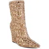 London Rag Trend Wedge Bootie In Brown