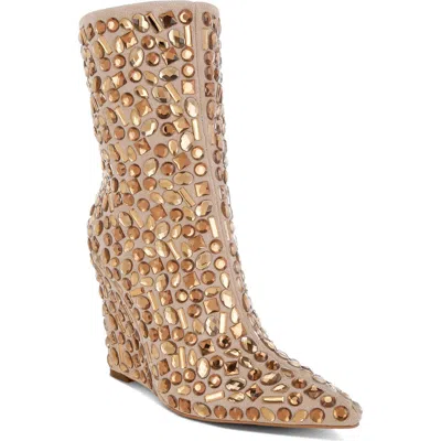 London Rag Trend Wedge Bootie In Brown