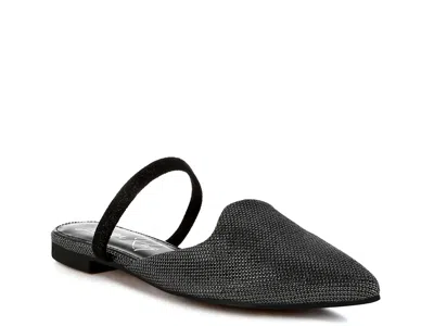 London Rag Twiggy Mule In Black