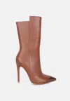 London Rag Twitch Bootie In Brown