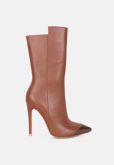 London Rag Twitch Bootie In Brown
