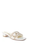 London Rag Vacay Babe Lake Como Beaded Slide Sandal