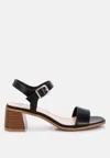 LONDON RAG VARYA STACKED HEEL SANDALS