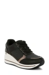 London Rag Vespera Wedge Sneaker In Black