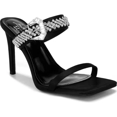 London Rag Vitrlne Slide Sandal In Black