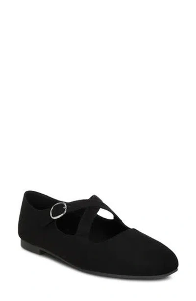 London Rag Vonily Leather Mary Jane Flat In Black