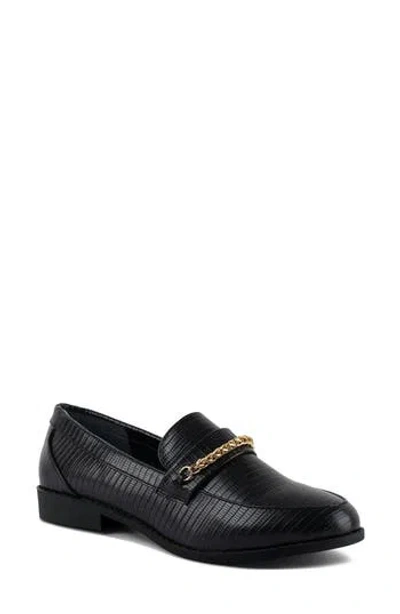 London Rag Vouse Croc Embossed Bit Loafer In Multi