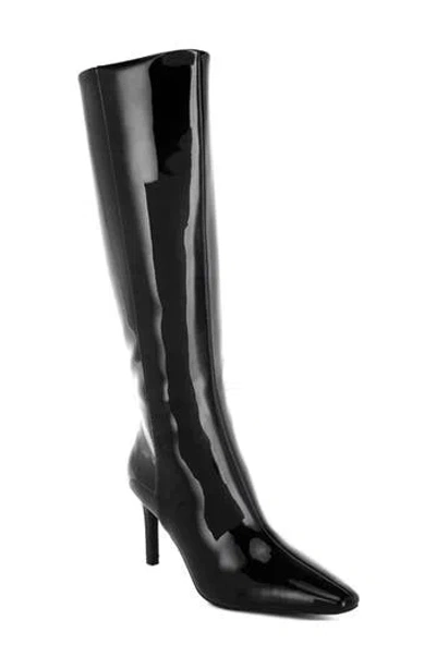 London Rag Warley Knee High Boot In Black