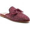 London Rag Whoopie Rhinestone Mule In Burgundy