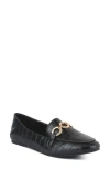 London Rag Wibelle Croc Embossed Loafer In Black