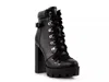 London Rag Willow Combat Boot In Black