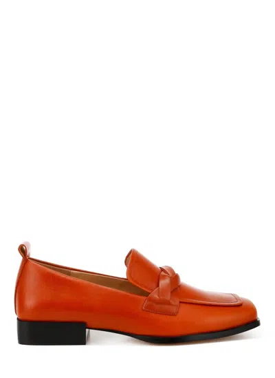 London Rag Women's Braided Loafer In Cognac In Green