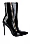 London Rag Women's Mania High Heeled Ankle Boots In Black In Black